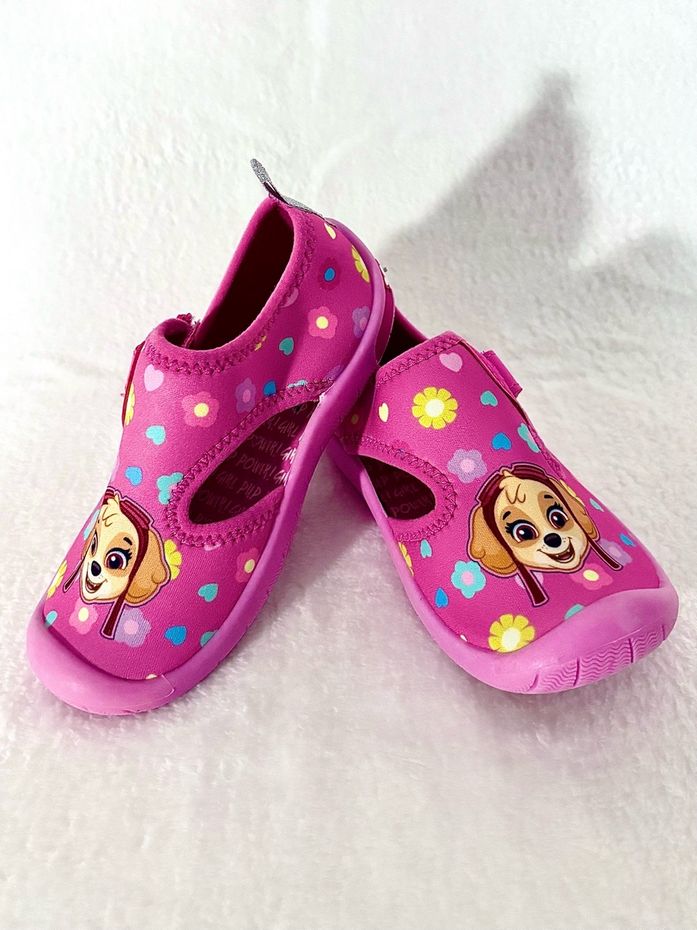 Paw Patrol Skye Pink Floral Water Shoes • Toddler Girl 10 • NWOT